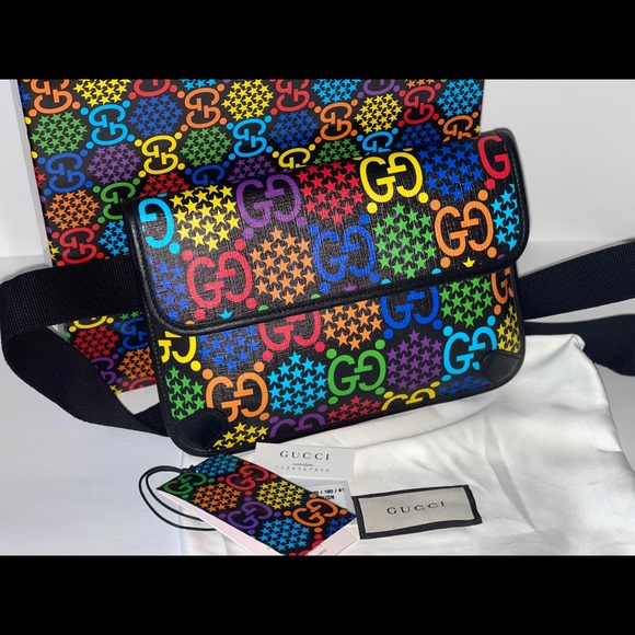 Authentic Gucci psychedelic bum bag belt Fannypack